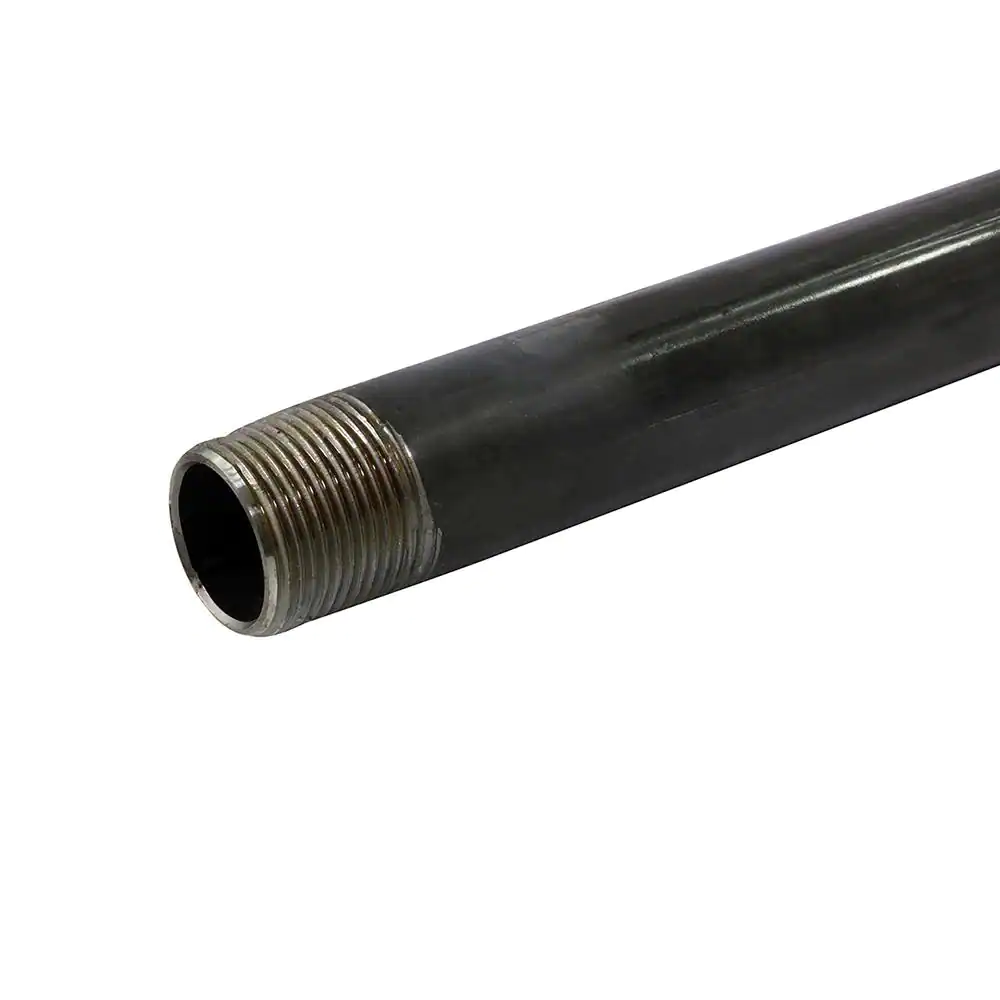 The Plumber's Choice 2 in. x 18 in. Black Steel Pipe