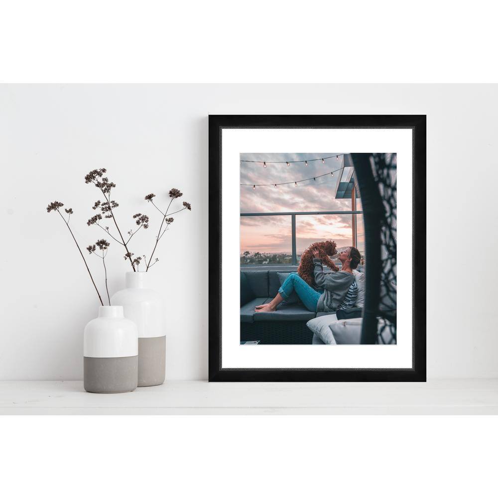 Timeless Frames 8.5x11 Metal Black Beaded