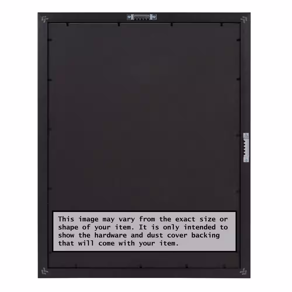 Amanti Art Opening Size 24 in. x 36 in. Rustic Plank Espresso Narrow Picture Frame
