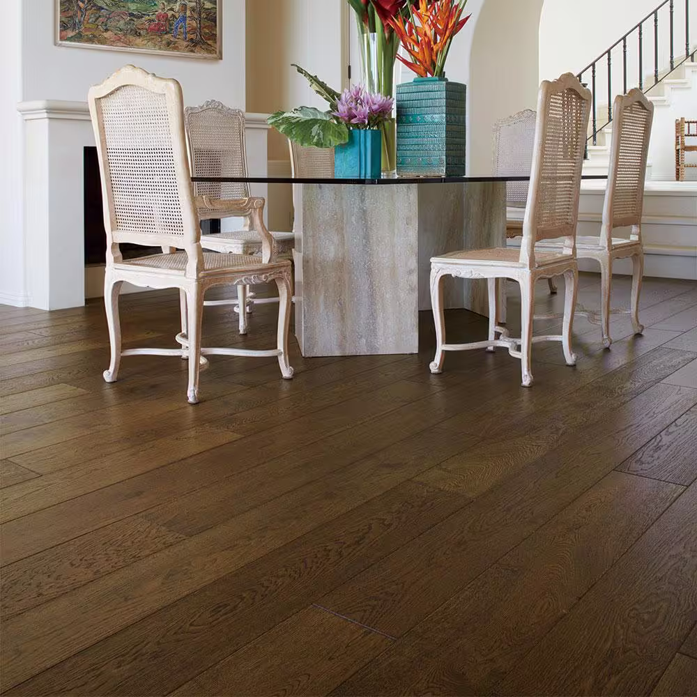 Malibu Wide Plank Stinson French Oak 3/8 in. T x 6.5 in. W Water Resistant Wire Brushed Engineered Hardwood Flooring (945.6 sqft/pallet)