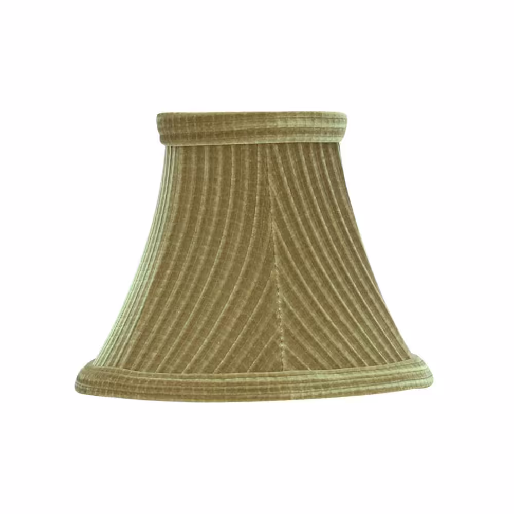 Aspen Creative Corporation 6 in. x 5 in. Brown Green Bell Lamp Shade (2-Pack)