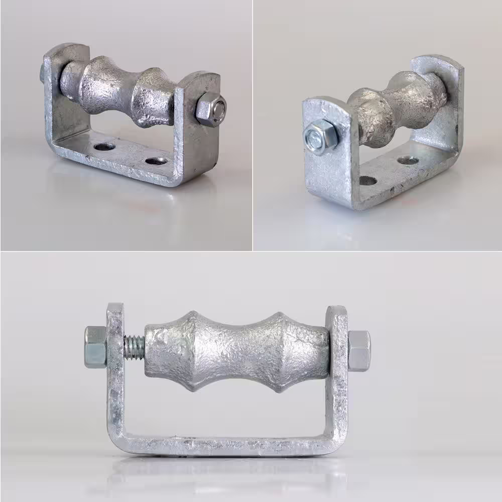 The Plumber's Choice 3 in. Galvanized Steel Hot Dipped Pipe Roller Chair (5-Pack)