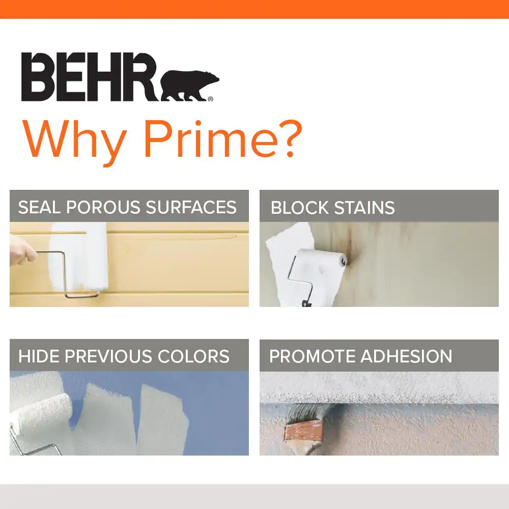 BEHR 5 Gal. White Acrylic Interior/Exterior Multi-Surface Stain-Blocking Primer and Sealer