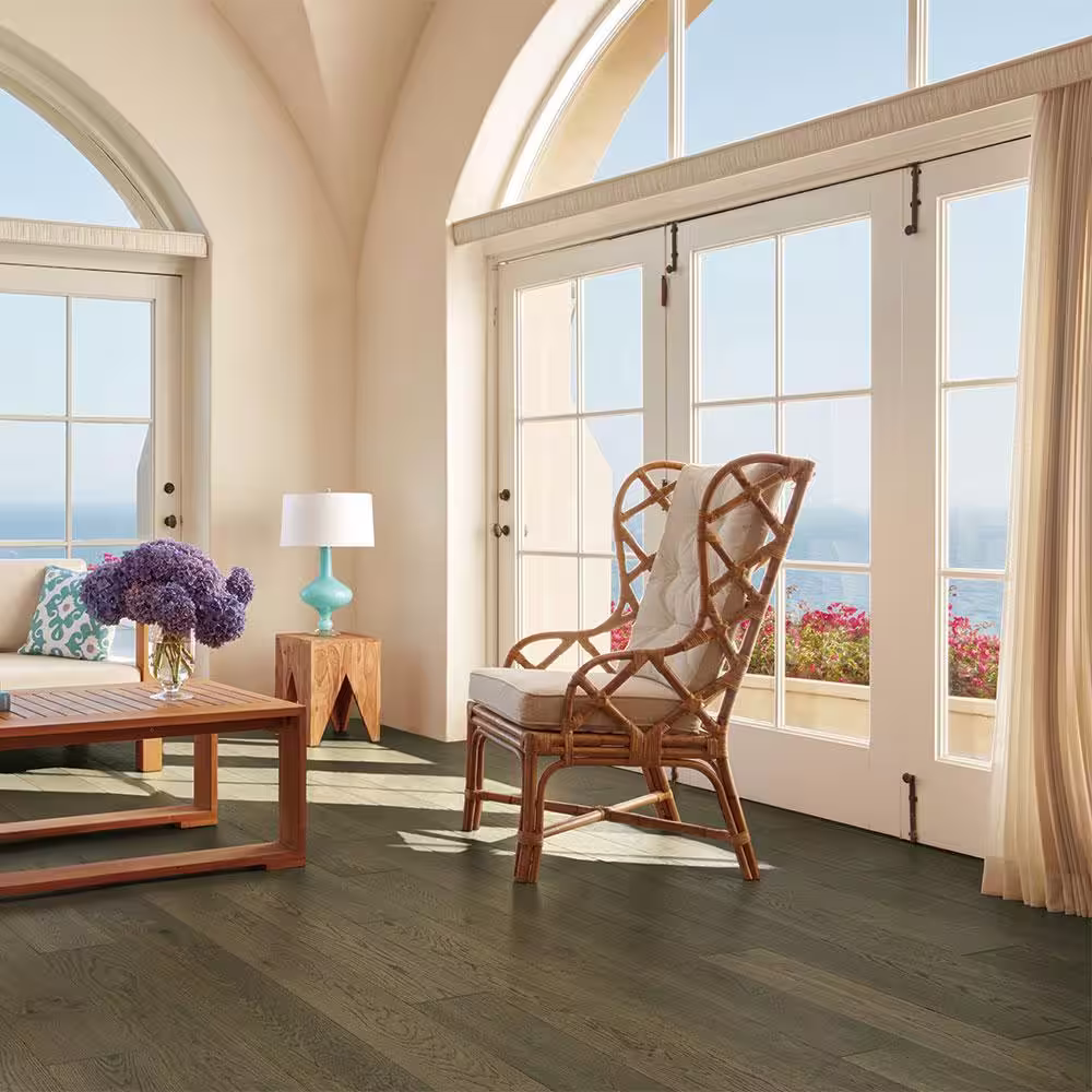 Malibu Wide Plank Baker French Oak 3/8 in. T x 6.5 in. W Water Resistant Wire Brushed Engineered Hardwood Flooring (945.6 sq. ft./pallet)