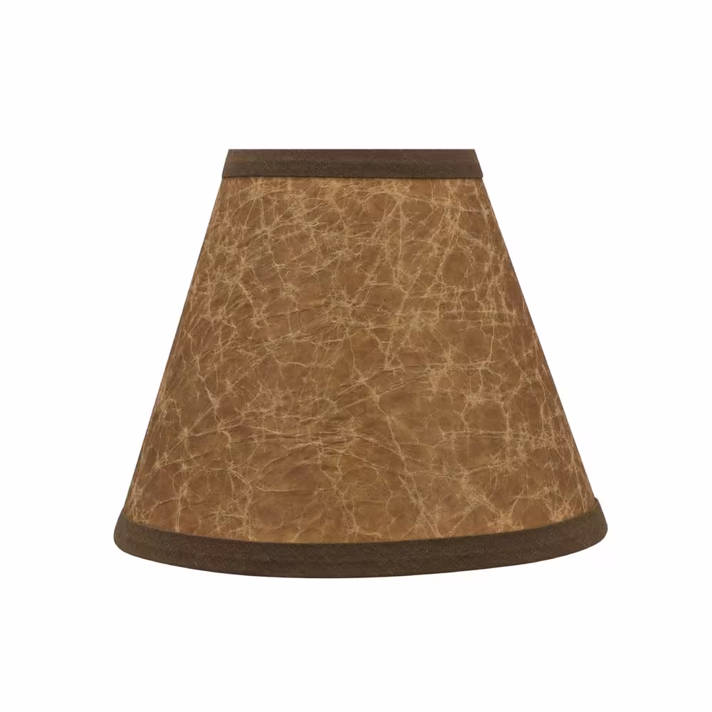 Aspen Creative Corporation 6 in. x 5 in. Dark Brown Hardback Empire Lamp Shade (2-Pack)