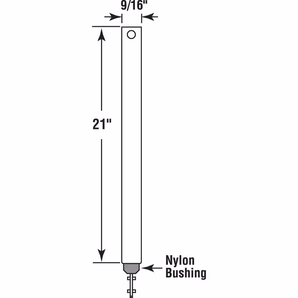 Prime-Line 21 in. Spiral Tilt Balance, Blue Tip (Single Pack)