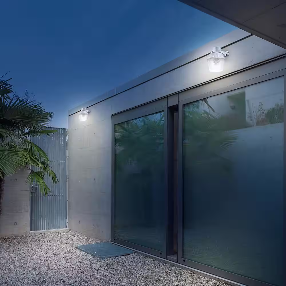 PROBRITE 250W Equivalent 3300 Lumens Standard LED Gray Dusk to Dawn Outdoor Barn Area Light
