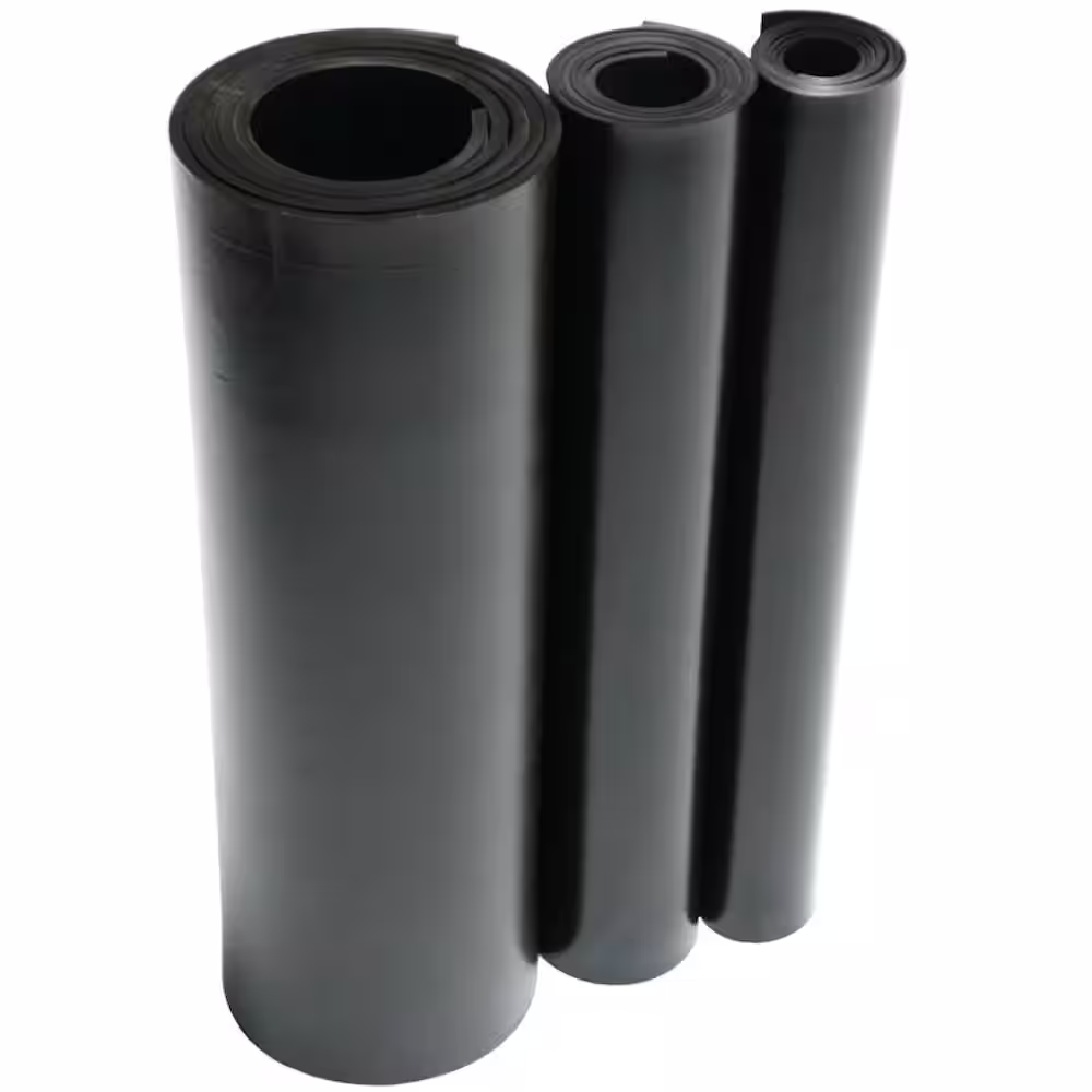 Rubber-Cal EPDM 1/8 in. x 36 in. x 240 in. Commercial Grade 60A Rubber Sheet - Black
