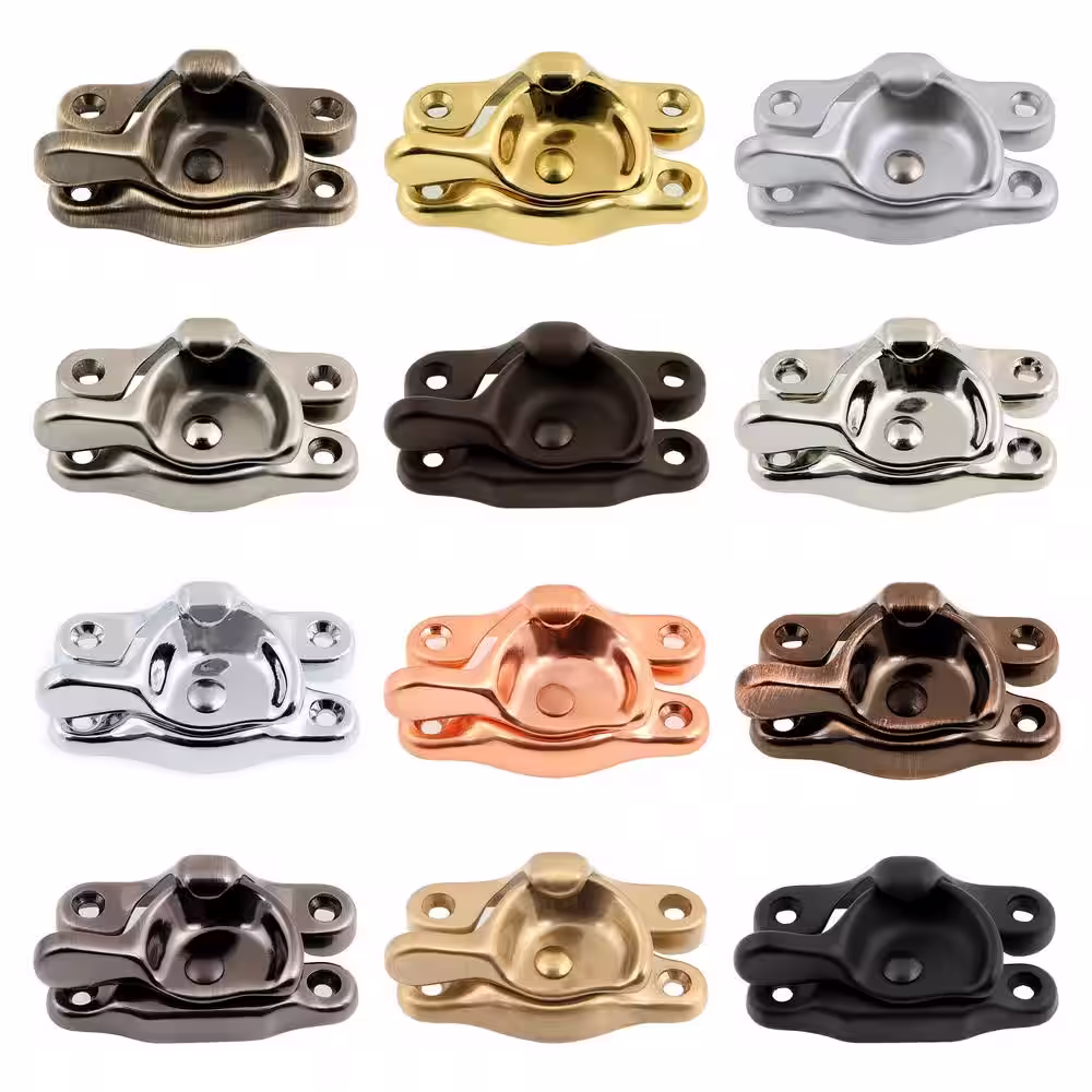 idh by St. Simons Satin Nickel Solid Brass Small Window Sash Lock