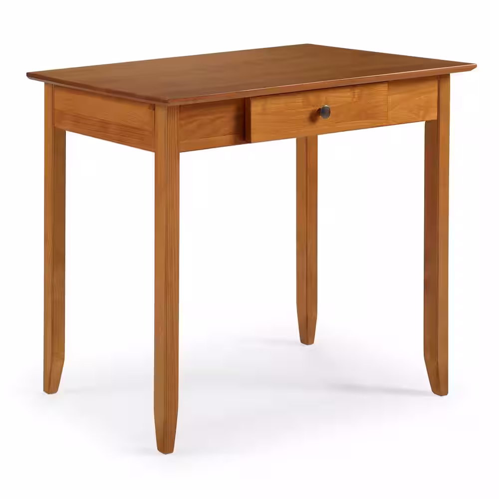 Camaflexi Shaker 36 in. Rectangular Cherry 1-Drawer Writing Desk