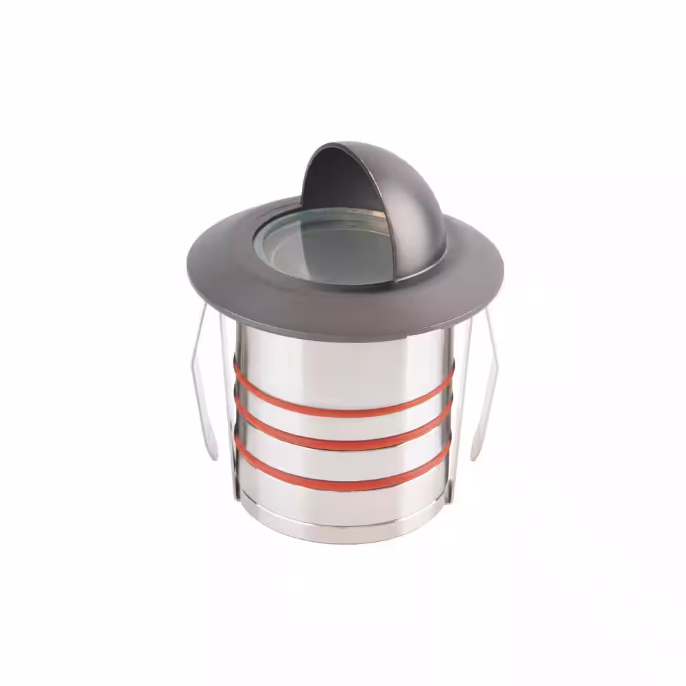 None Inground Indicator Light Low-Voltage Bronze LED with 2700K Color Temp