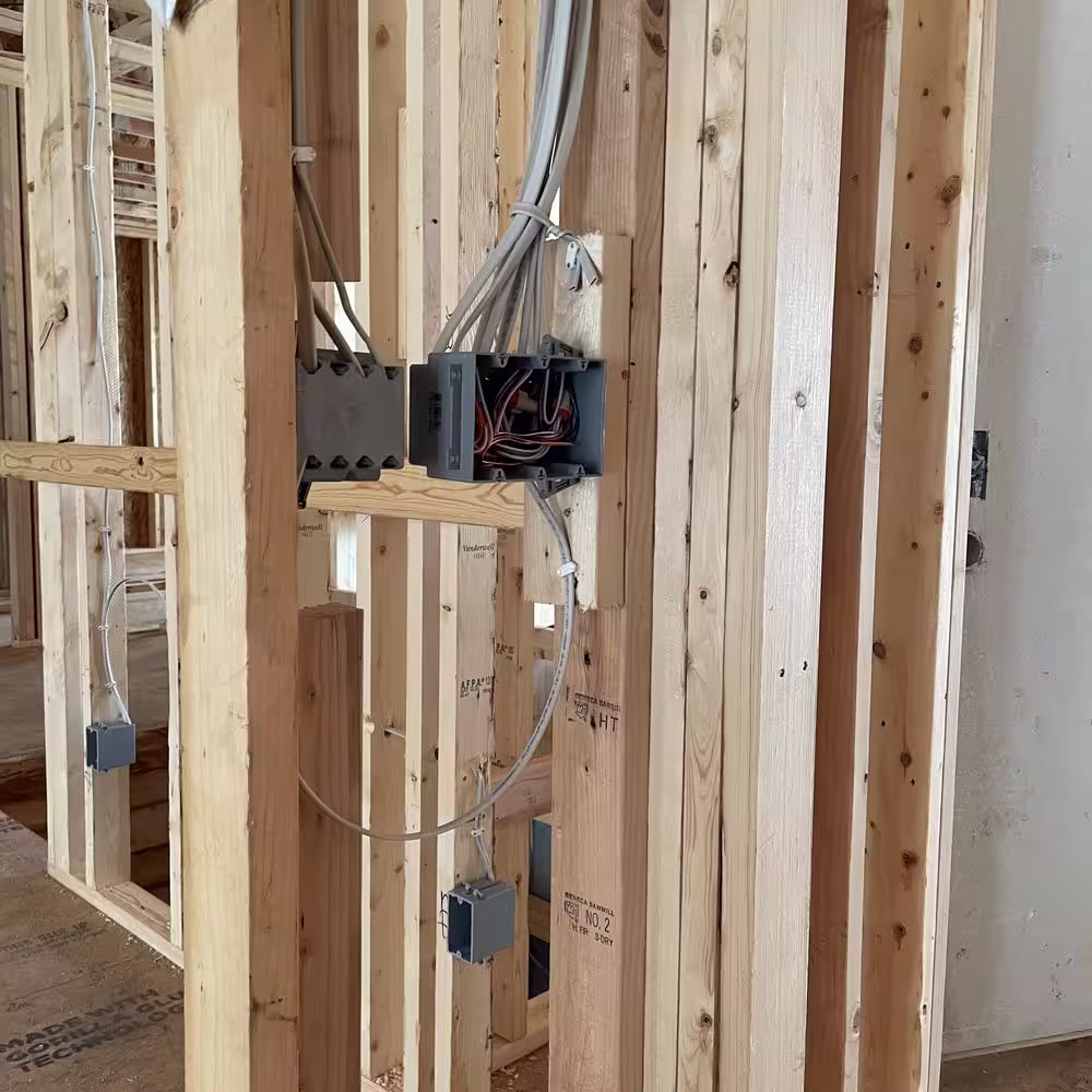 Legrand Pass & Seymour Slater New Work 2 Gang 35 Cu. In. Plastic Captive Mounting Nail Auto Clamp Switch and Outlet Box