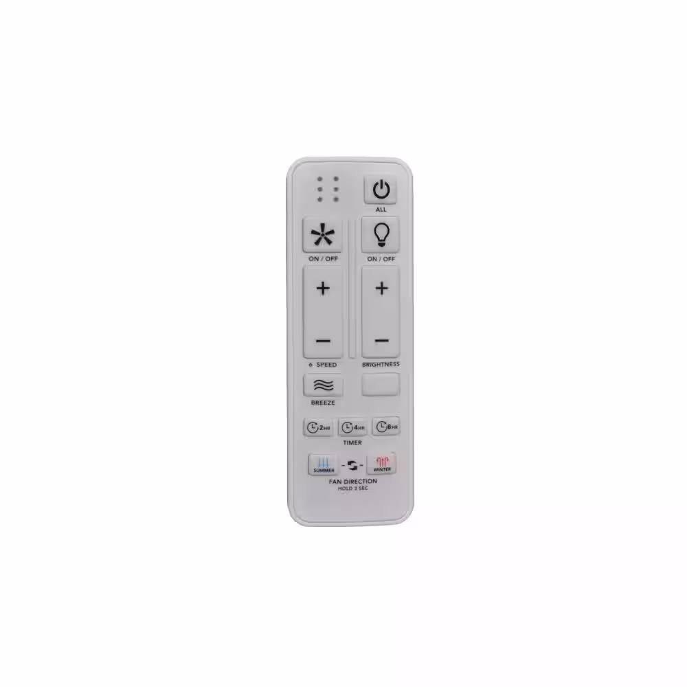 Home Decorators Collection Biscoe 24 in. Indoor/Outdoor Matte White Ceiling Fan with Light and Remote Control Included
