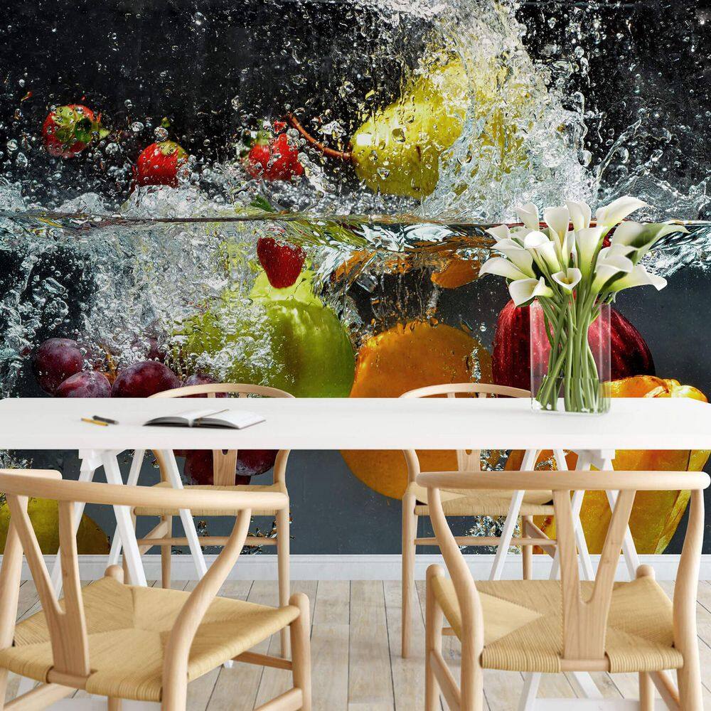 Ideal Decor Refreshing Fruit Wall Mural