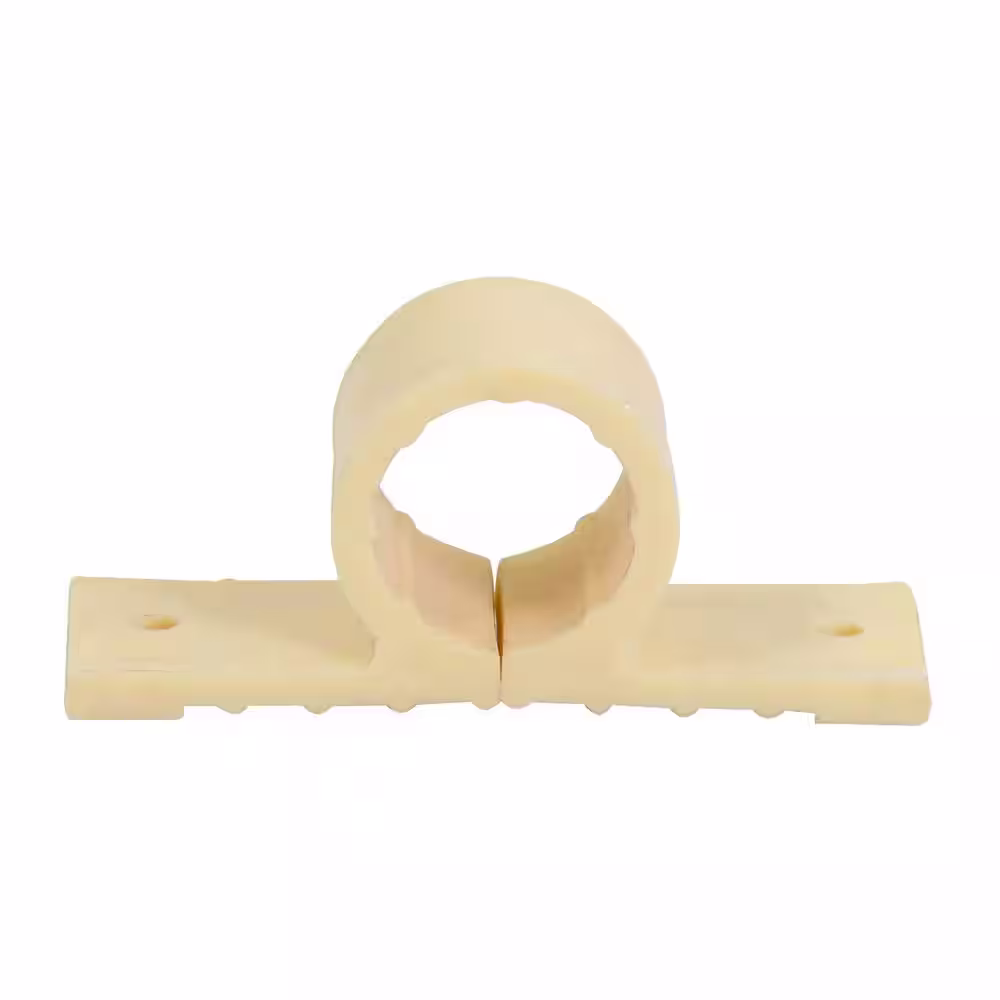 The Plumber's Choice 1-1/2 in. PEX Tubing Support Standard Pipe Clamp Plastic Insulator, Copper Piping Insulation to Reduce Banging (10-Pack)