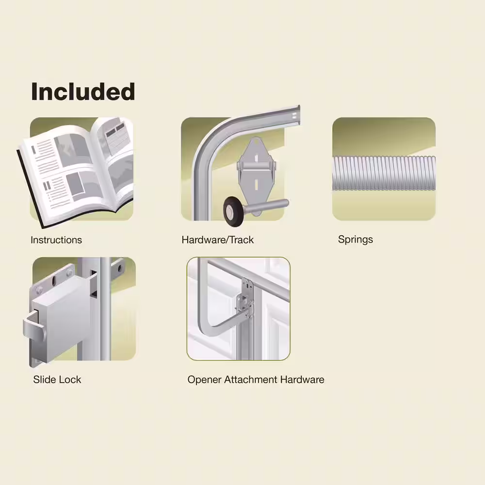 Clopay Gallery Collection 16 ft. x 7 ft. 6.5 R-Value Insulated Ultra-Grain Slate Garage Door with SQ22 Window