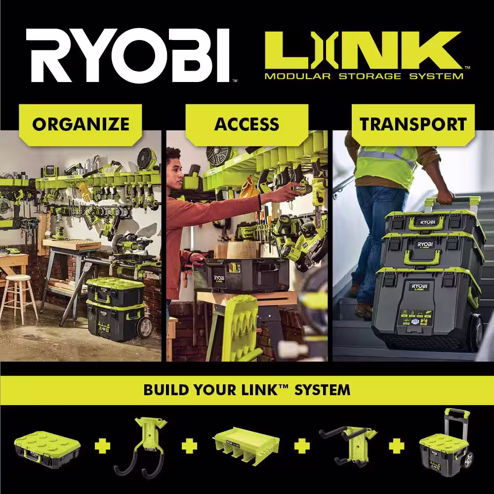 RYOBI LINK Double Organizer Bin (6-Pack)