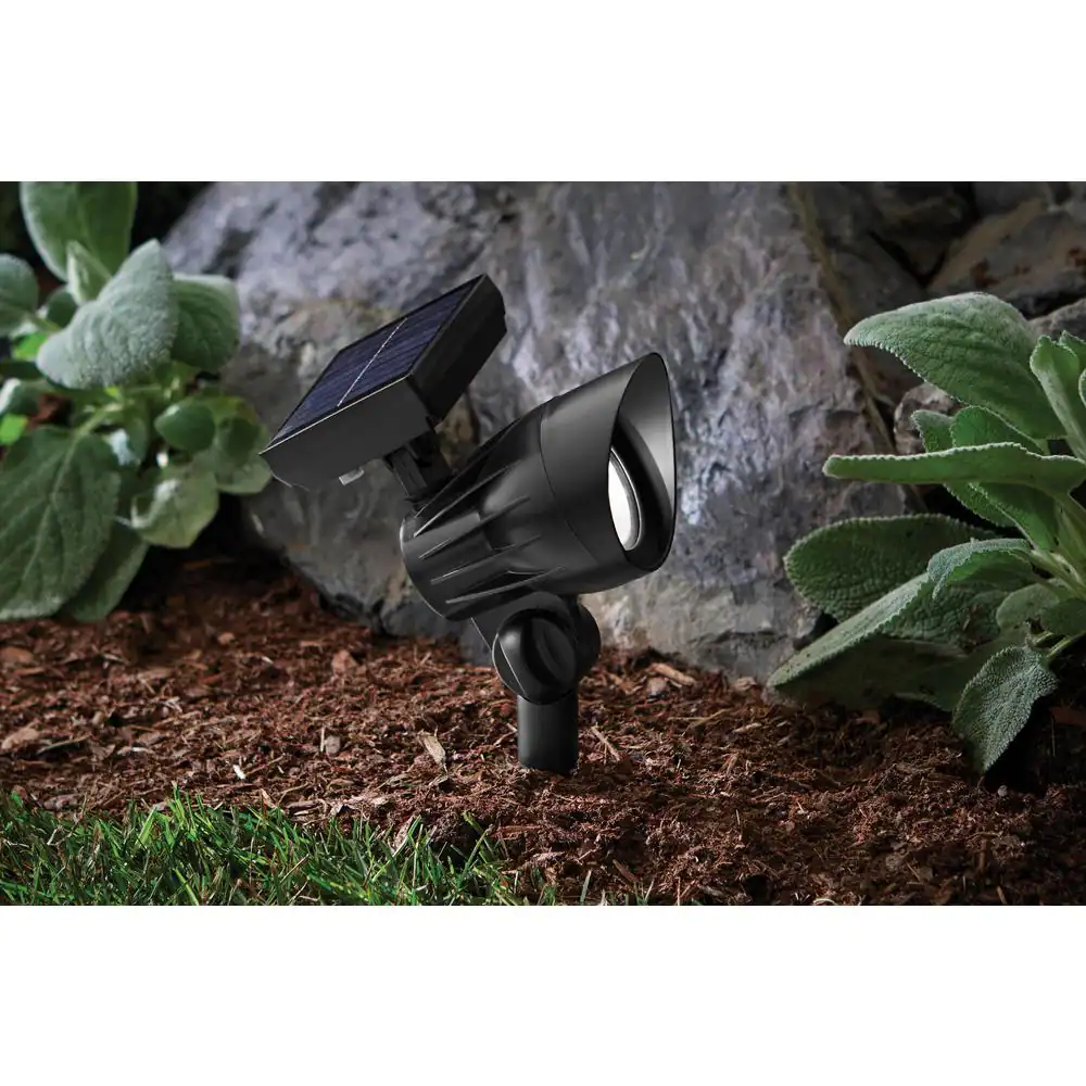 Hampton Bay 55 Lumens Black LED Outdoor Spotlight