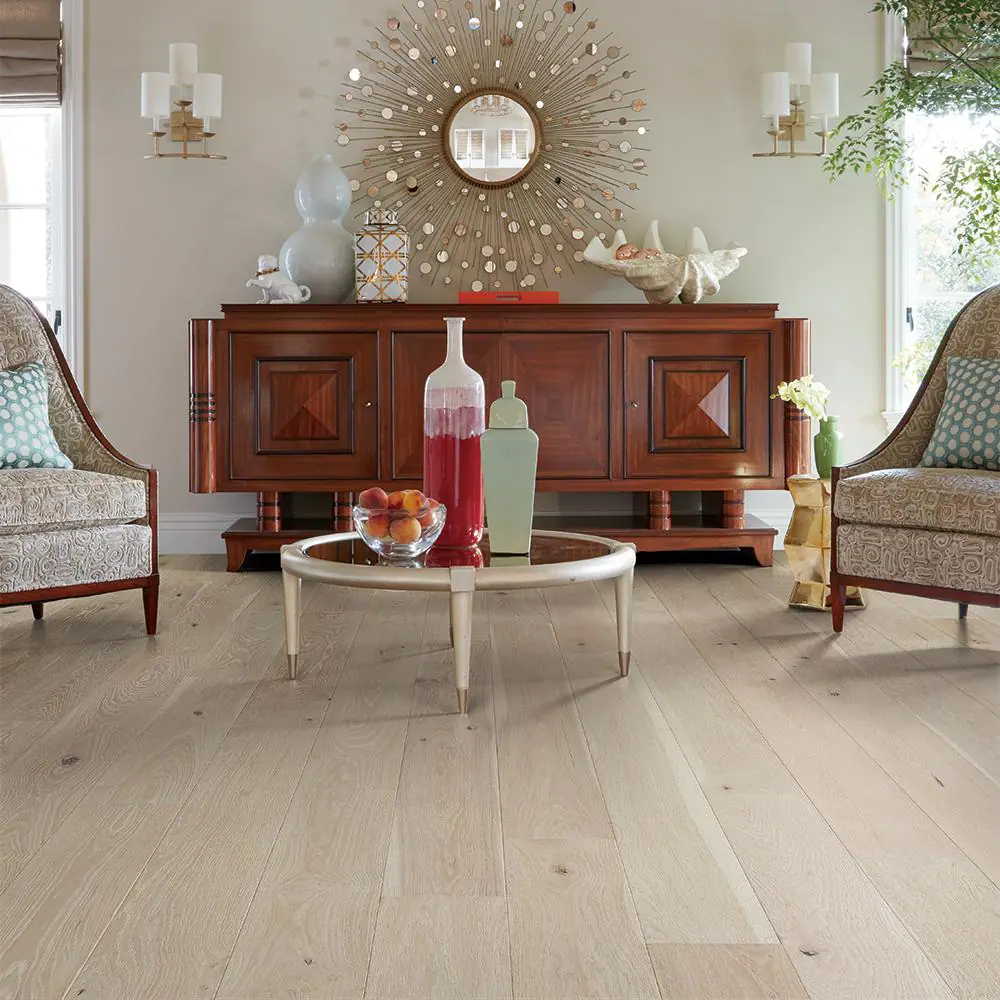 Malibu Wide Plank Rockaway French Oak 3/8 in. T x 6.5 in. W Water Resistant Wire Brushed Engineered Hardwood Flooring (23.6 sq. ft./case)
