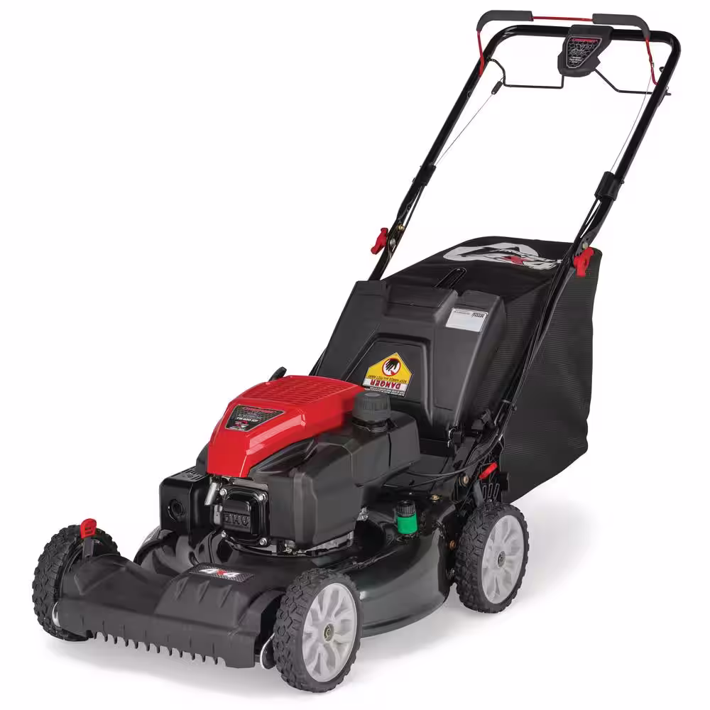 Troy-Bilt XP 21 in. 159 cc Gas Walk Behind Self Propelled Lawn Mower with Check Don't Change Oil, 3-in-1 TriAction Cutting System