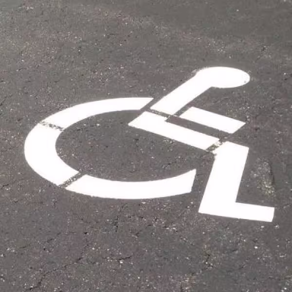 Stencil Ease 18 in. One Part Handicap Stencil